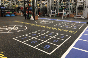 Công trình thi công sàn cao su cho Push Fitness