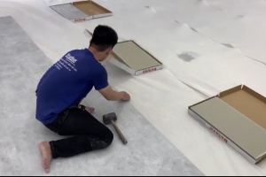 Hướng dẫn thi công sàn vinyl hèm khóa đúng chuẩn